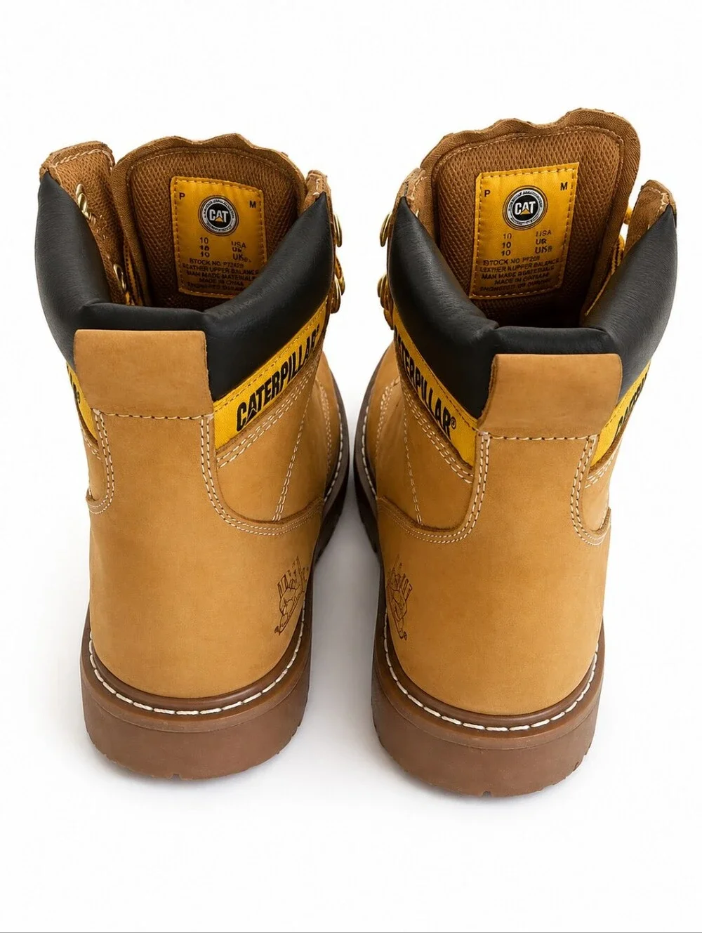 Caterpillar CAT Second Shift Men’s 11 Honey Leather Work Boots P70042